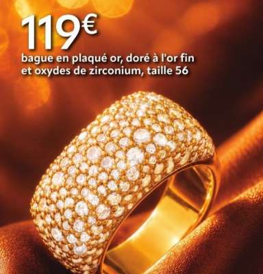 bague en plaqué or