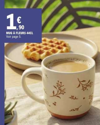 MUG À FLEURS 44CL