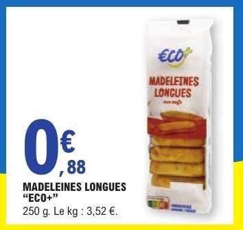 MADELEINES LONGUES “ECO+”