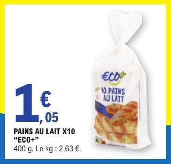 PAINS AU LAIT X10 "ECO+"