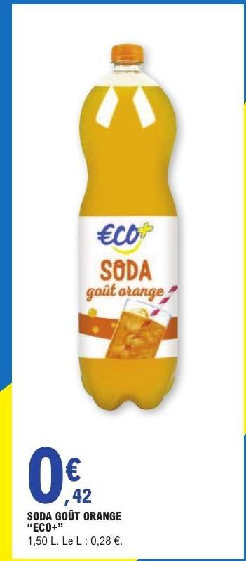 SODA GOÛT ORANGE "ECO+"