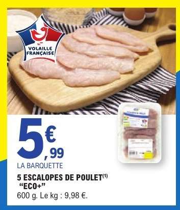 5 ESCALOPES DE POULET "ECO+"