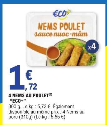 4 NEMS AU POULET "ECO+"