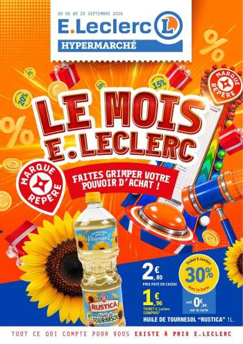 Catalogue E.Leclerc - 08/09/2026 - 20/09/2026.