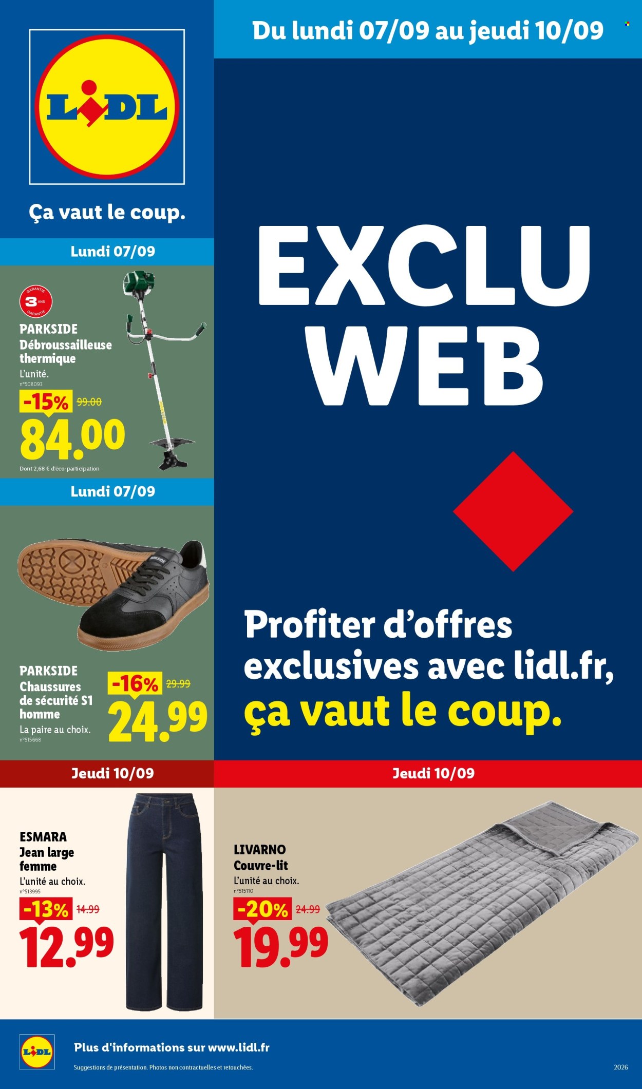 Catalogue Lidl - 07/09/2026 - 10/09/2026. Page 1