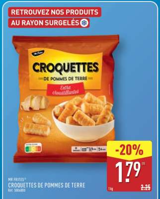CROQUETTES DE POMMES DE TERRE