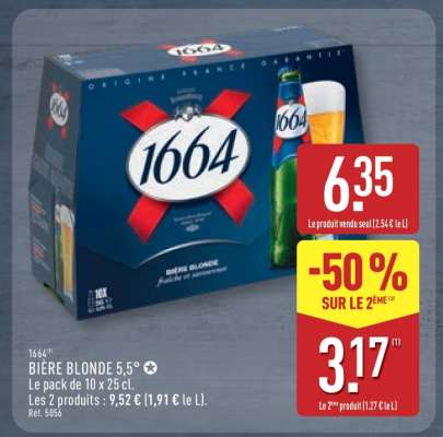 1664 BIÈRE BLONDE 5,5°