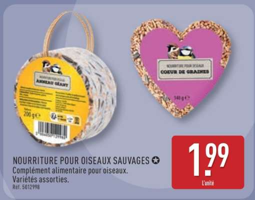 NOURRITURE POUR OISEAUX SAUVAGES