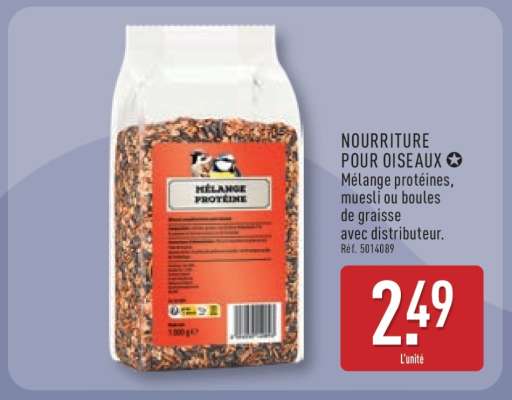 NOURRITURE POUR OISEAUX