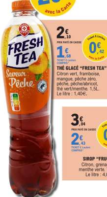 THÉ GLACÉ 'FRESH TEA'