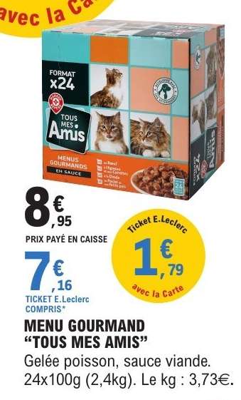 MENU GOURMAND "TOUS MES AMIS"