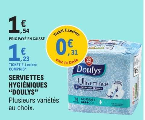 SERVIETTES HYGIÉNIQUES “DOULYS”