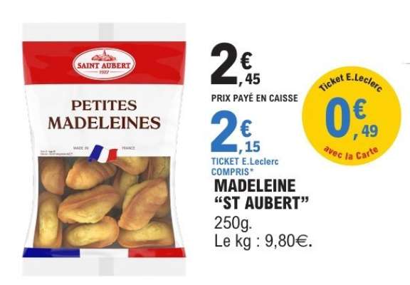 MADELEINE “ST AUBERT”