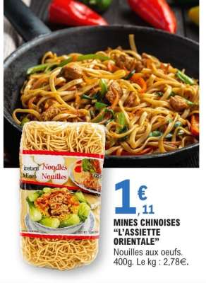 MINES CHINOISES “L’ASSIETTE ORIENTALE”