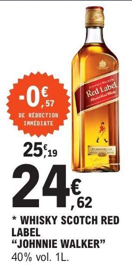 WHISKY SCOTCH RED LABEL "JOHNNIE WALKER"