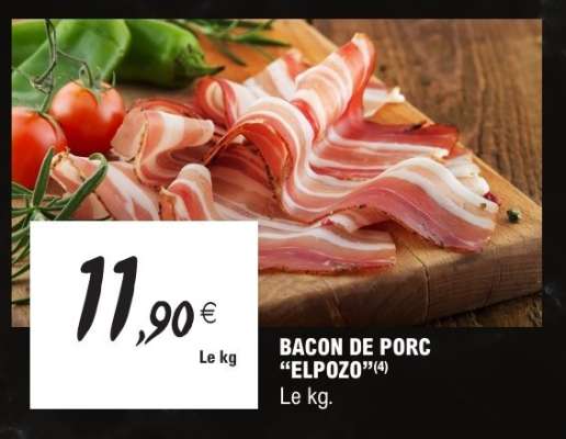 BACON DE PORC "ELPOZO"