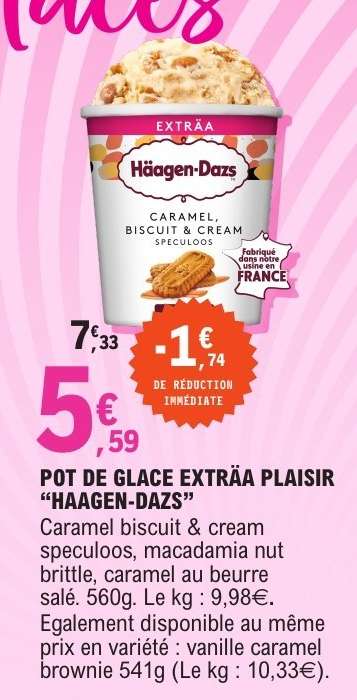 POT DE GLACE EXTRÄA PLAISIR “HÄAGEN-DAZS”