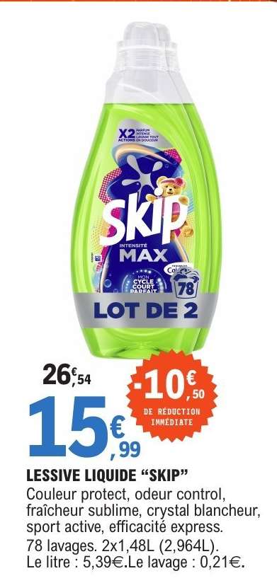 LESSIVE LIQUIDE "SKIP"