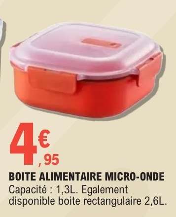 BOITE ALIMENTAIRE MICRO-ONDE
