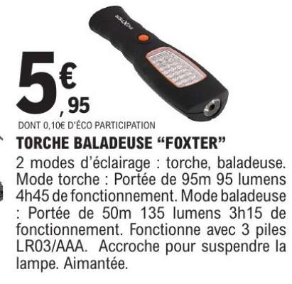 TORCHE BALADEUSE “FOXTER”