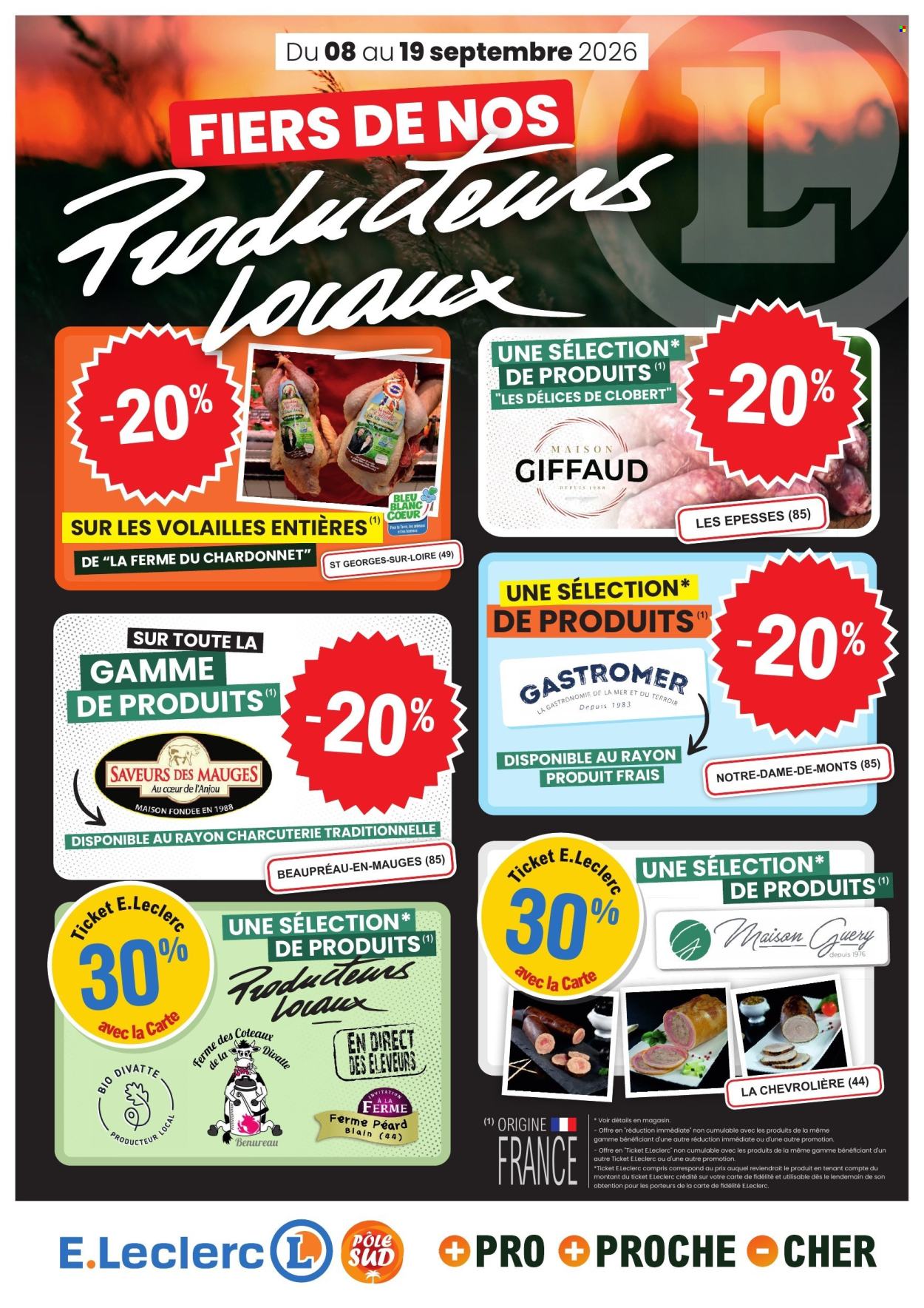Catalogue E.Leclerc - 08/09/2026 - 19/09/2026. Page 1