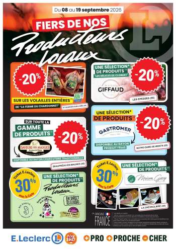 Catalogue E.Leclerc - 08/09/2026 - 19/09/2026.