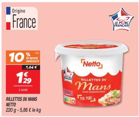 RILLETTES DU MANS NETTO