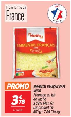 Emmental Français Râpé Netto