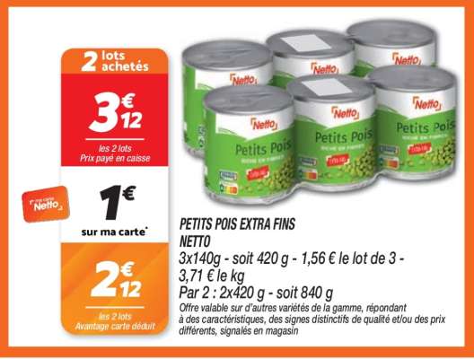 Petits Pois Extra-Fins