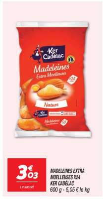 MADELEINES EXTRA MOELLEUSES X24