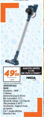 Aspirateur Balai