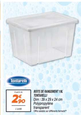 BOITE DE RANGEMENT 19L