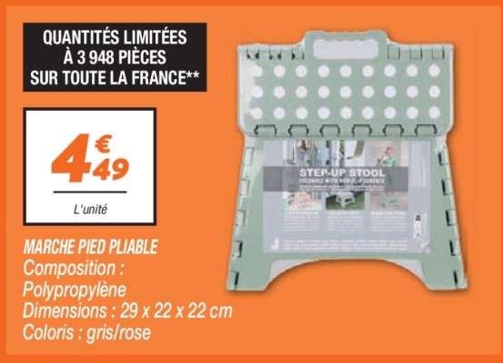 MARCHE PIED PLIABLE