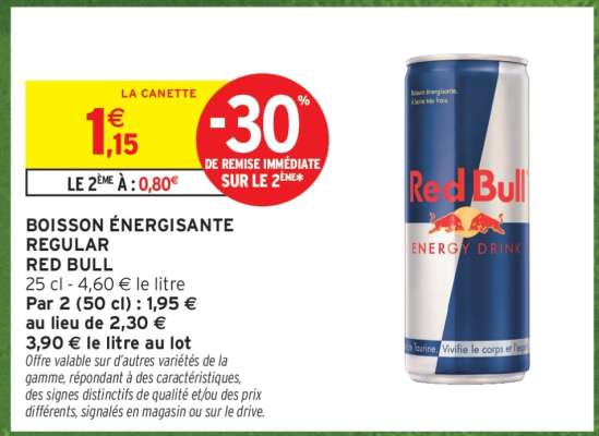 Boisson Énergisante Regular Red Bull