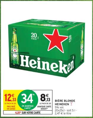 Bière Blonde Heineken*