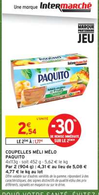 COUPELLES MÉLI MÉLO PAQUITO