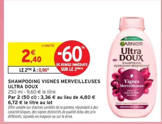 Shampooing Vignes Merveilleuses Ultra Doux