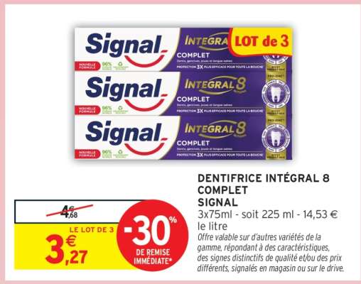 Dentifrice Intégral 8 Complet Signal