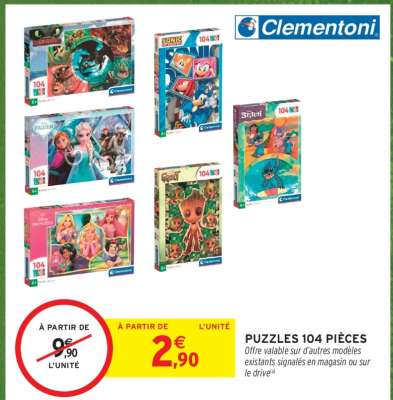 PUZZLES 104 PIÈCES