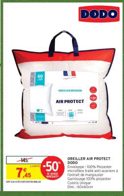OREILLER AIR PROTECT DODO
