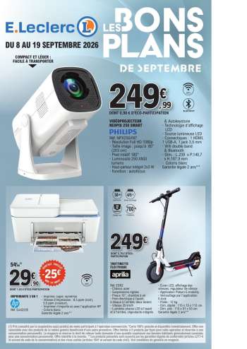 Catalogue E.Leclerc - 08/09/2026 - 19/09/2026.