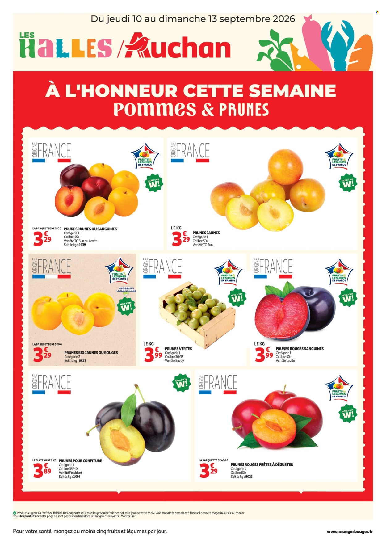 Catalogue Auchan - 10/09/2026 - 13/09/2026. Page 1