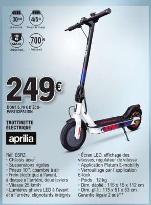 TROTTINETTE ÉLECTRIQUE aprilia