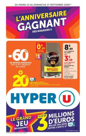 Catalogue HYPER U - 15/09/2026 - 27/09/2026.