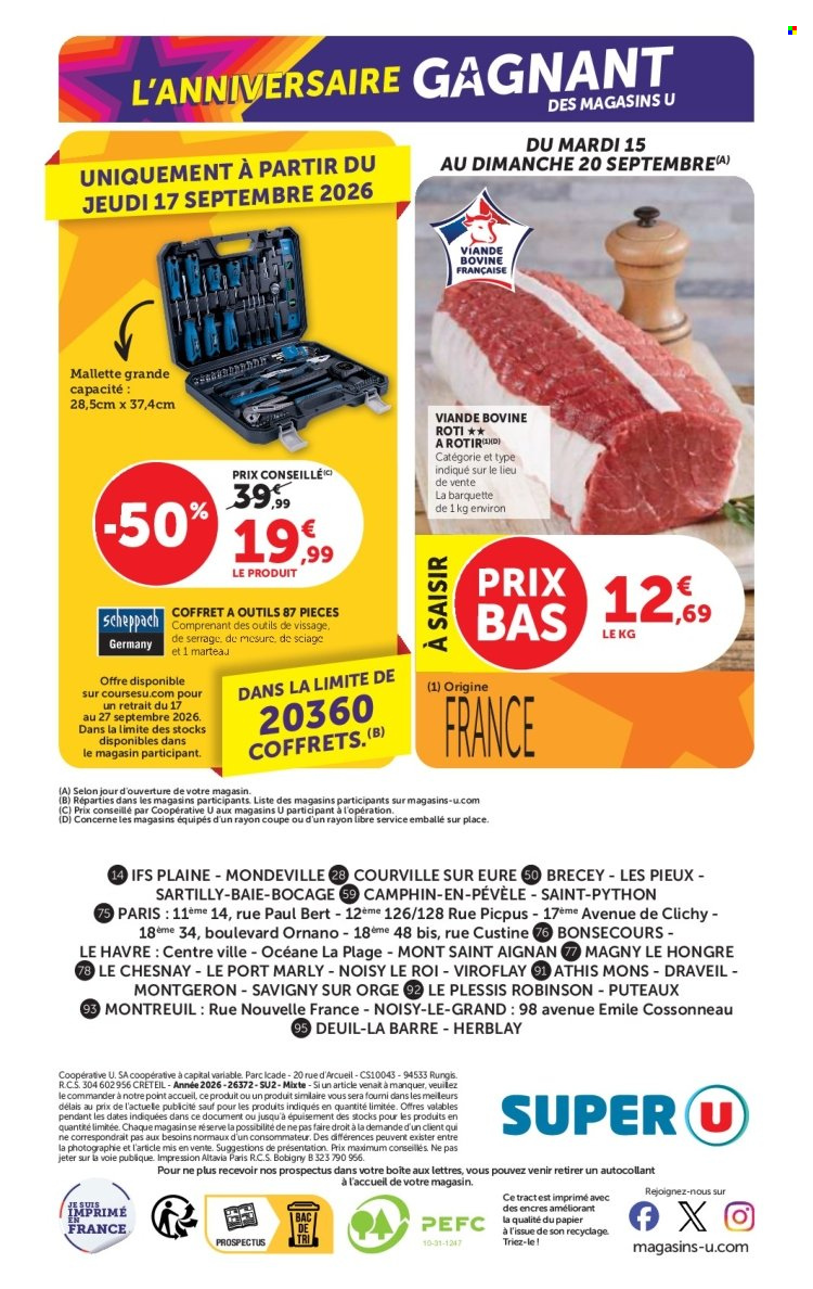 Catalogue SUPER U - 15/09/2026 - 27/09/2026. Page 40