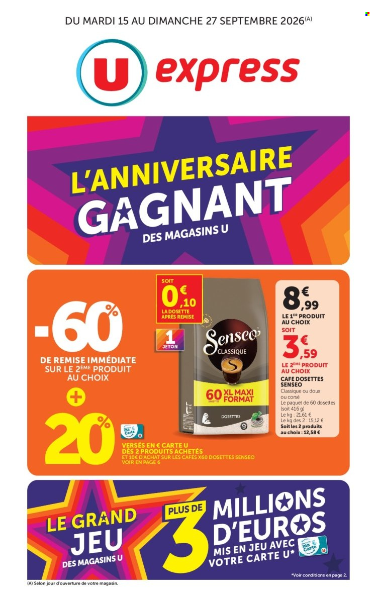 Catalogue U express - 15/09/2026 - 27/09/2026. Page 1