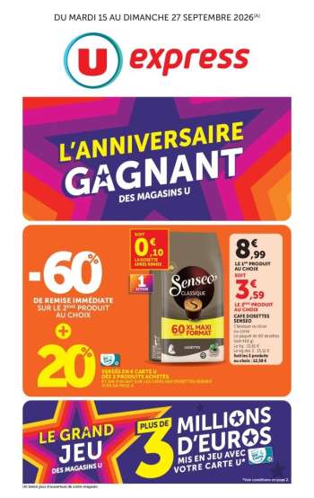 Catalogue U express - 15/09/2026 - 27/09/2026.