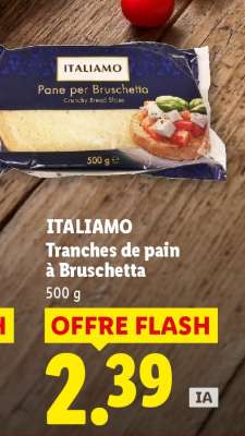 ITALIAMO Tranches de pain à Bruschetta