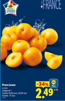 Prune jaune
