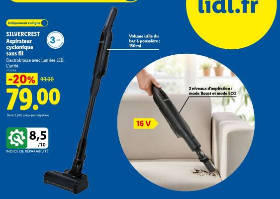 SilverCrest Aspirateur cyclonique sans fil